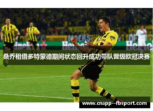 桑乔租借多特蒙德期间状态回升成功带队晋级欧冠决赛